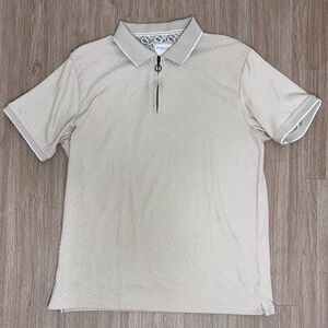 Denim & Flower Light Beige Polo Shirt